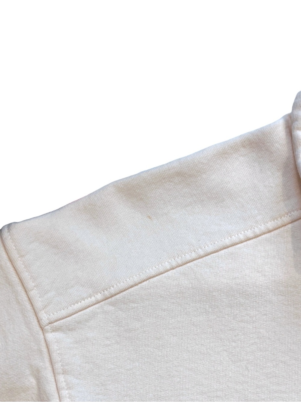 Sporty & Rich Exercise Often 1/2 Zip Sweatshirt Cream/Burgundy Small $190 - Picture 7 of 8
